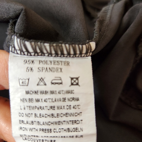 Beyove Women's Ruffle Dress Short Sleeve Round Neck Casual Dress Loose Flowy M - Picture 9 of 9